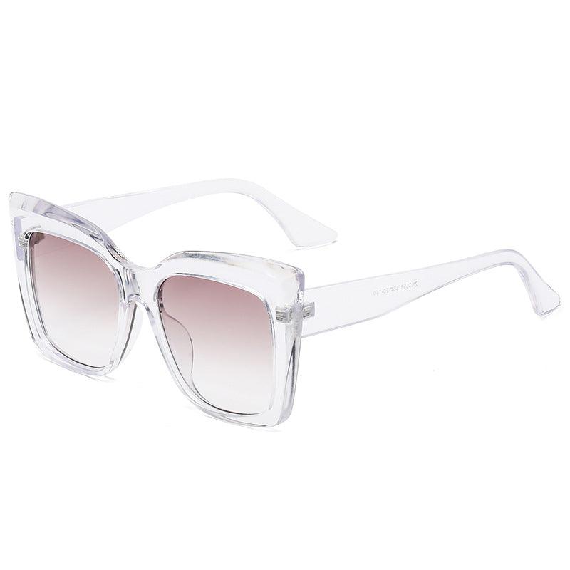 Fashion Trend Large Frame Cat Eye Sunglasses Women Gradient Retro Sunglasses Men Same Style Sunglasses