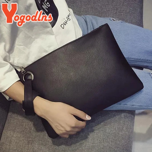 Yogodlns Moda pochette da donna solida in pelle da donna busta borsa da sera con pochette pochette da donna Borsa spedizione gratuita