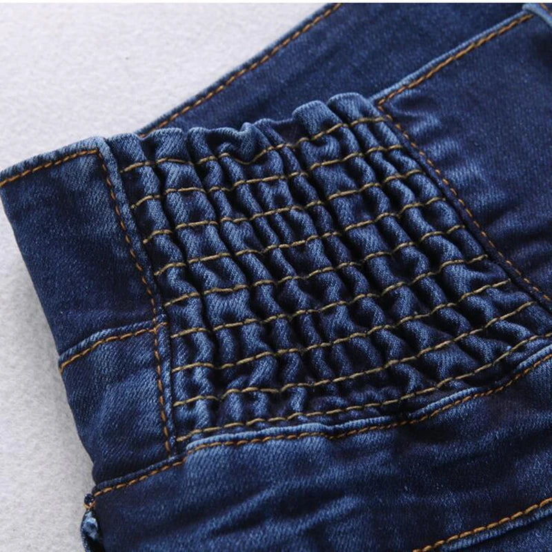 2022 Jeans da donna a vita alta elastici in denim skinny pantaloni lunghi a matita taglia 40 Jeans donna Camisa Feminina Lady Fat pantaloni