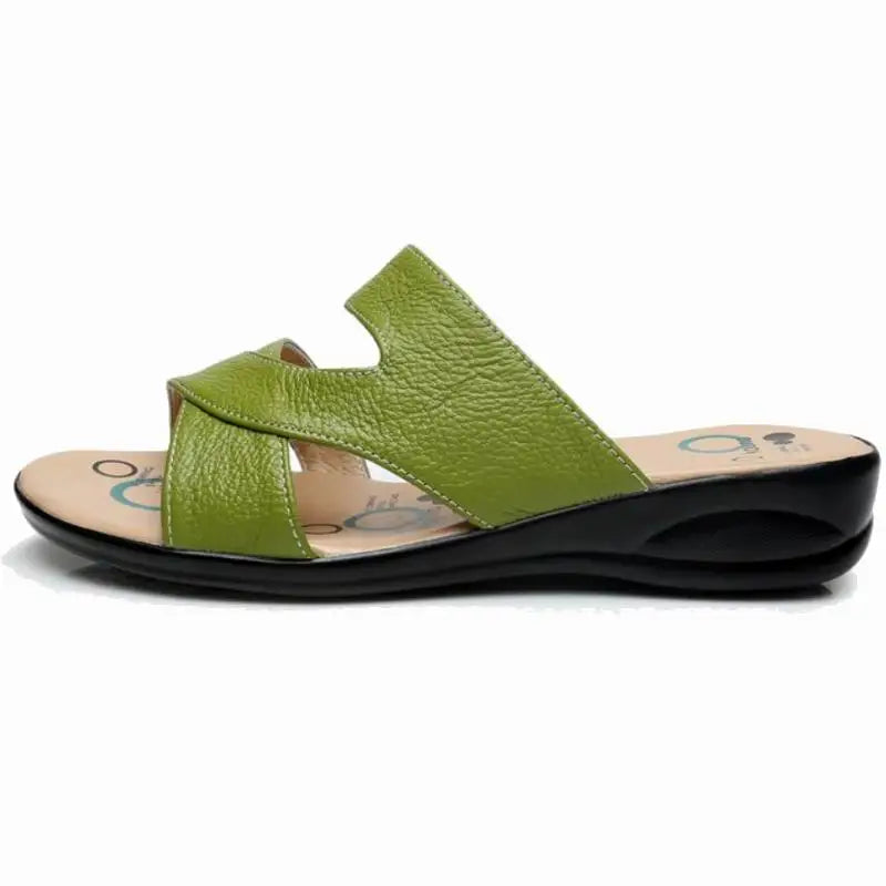 GKTINOO Women Slipper Shoes Genuine Leather Slide Shoes Ladies Outside Flip Flops Women Sandals Women Summer Shoes Big Size
