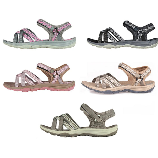 GRITION sandali da donna moda scarpe femminili estive di alta qualità sandali Casual piatti da donna all'aperto 2020 scarpe da Trekking antiscivolo