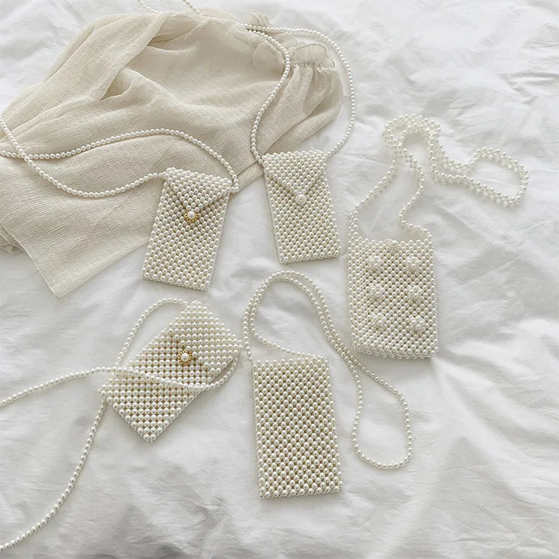 Mini borsa di perle fatta a mano vintage EVA in rilievo moda banchetto borsa a tracolla per feste femminile 2019 borse da sposa portamonete da donna di lusso