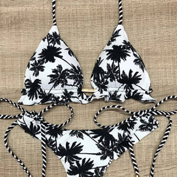 RUOTONGSEPT Sexy Print Bikinis Set Women Swimsuit Bandage Two-Piece Swimwear Brazilian Biquínis Beachwear Bathing Suit 2023 New