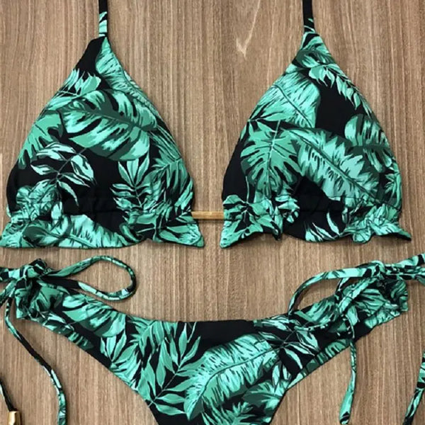 RUOTONGSEPT Sexy Print Bikinis Set Women Swimsuit Bandage Two-Piece Swimwear Brazilian Biquínis Beachwear Bathing Suit 2023 New