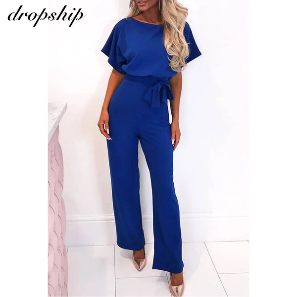 Dropship Jumpsuit Rompers Womens Overalls Women Jumpsuits 2022 Streetwear  Romper Spring Summer Lace-up Short Sleeve