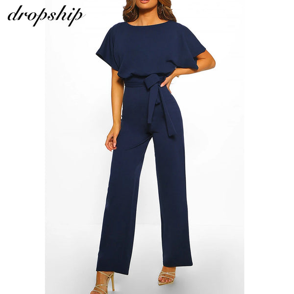 Dropship Jumpsuit Rompers Womens Overalls Women Jumpsuits 2022 Streetwear  Romper Spring Summer Lace-up Short Sleeve